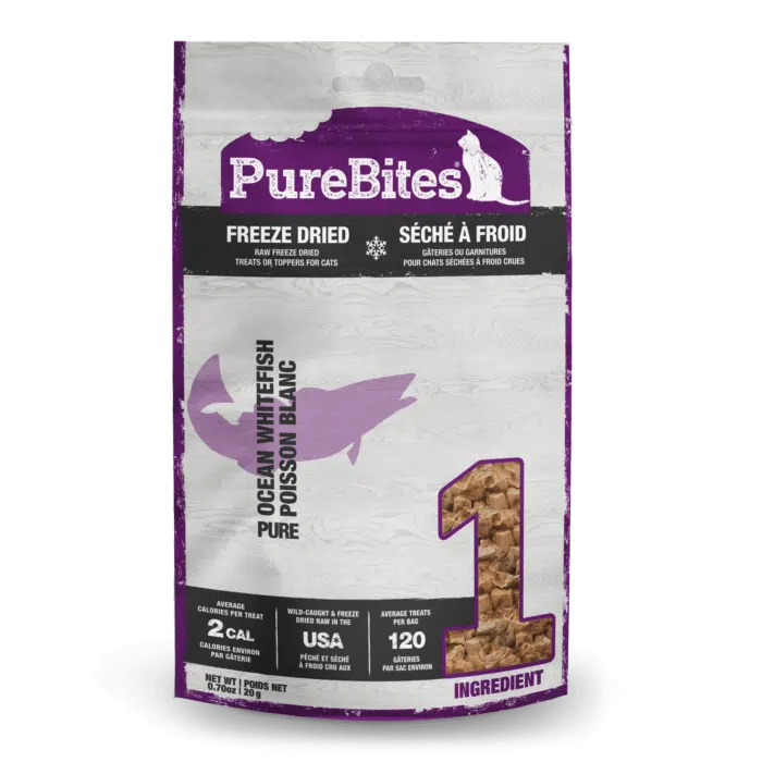 PureBites Cat Freeze-Dried Ocean Whitefish Treat (20g) - Tail Blazers Etobicoke