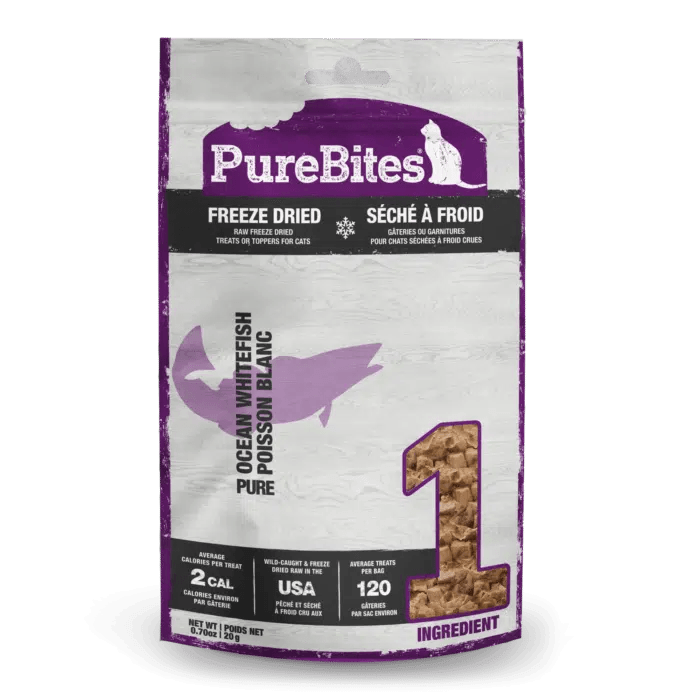 PureBites Cat Freeze-Dried Ocean Whitefish Treat (20g) - Tail Blazers Etobicoke
