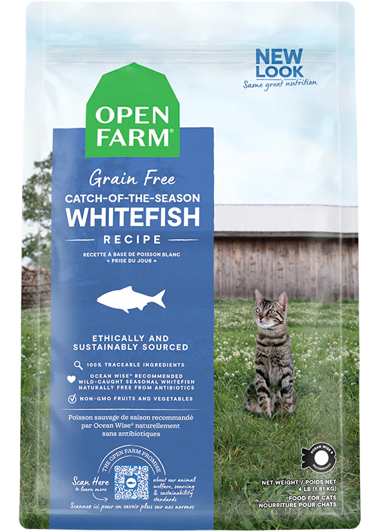 OPEN FARM WHITEFISH CAT DRY 4LB - Tail Blazers Etobicoke