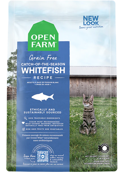 OPEN FARM WHITEFISH CAT DRY 4LB - Tail Blazers Etobicoke