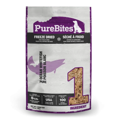 PureBites Freeze-Dried Ocean Whitefish (50g) - Tail Blazers Etobicoke