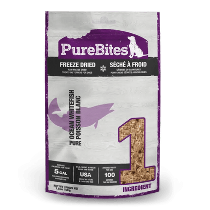 PureBites Freeze-Dried Ocean Whitefish (50g) - Tail Blazers Etobicoke