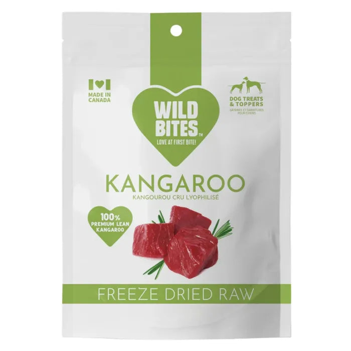 Wild Bites Freeze-Dried Dog Treats - Kangaroo Large 180G