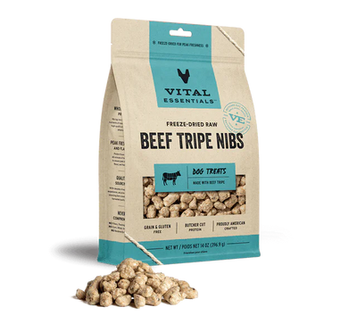 Vital Essentials Dog Freeze-Dried Beef Tripe Nibs (14oz)