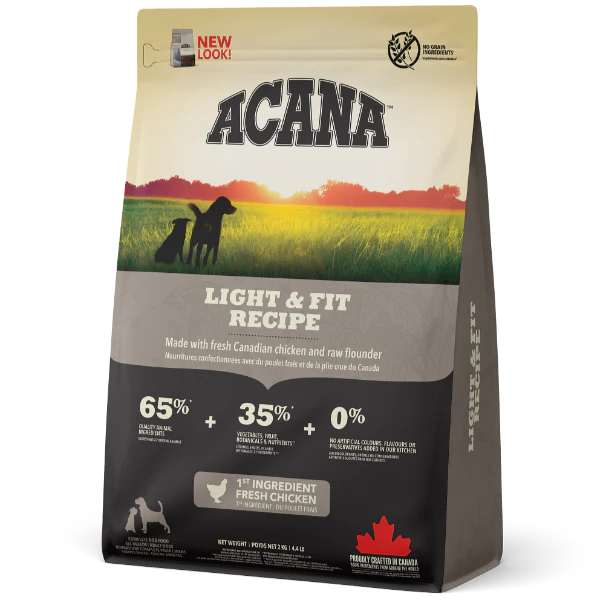 Acana Dog Light & Fit Recipe (2kg) - Tail Blazers Etobicoke