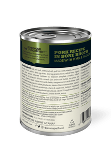 Acana Pork Recipe Dog Can (363g) - Tail Blazers Etobicoke