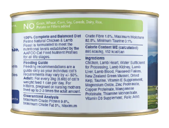 Feline Natural Chicken & Lamb Feast Cat Can (6oz) - Tail Blazers Etobicoke