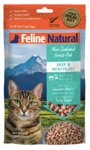 Feline Natural Freeze-Dried Beef & Hoki Feast (100g) - Tail Blazers Etobicoke