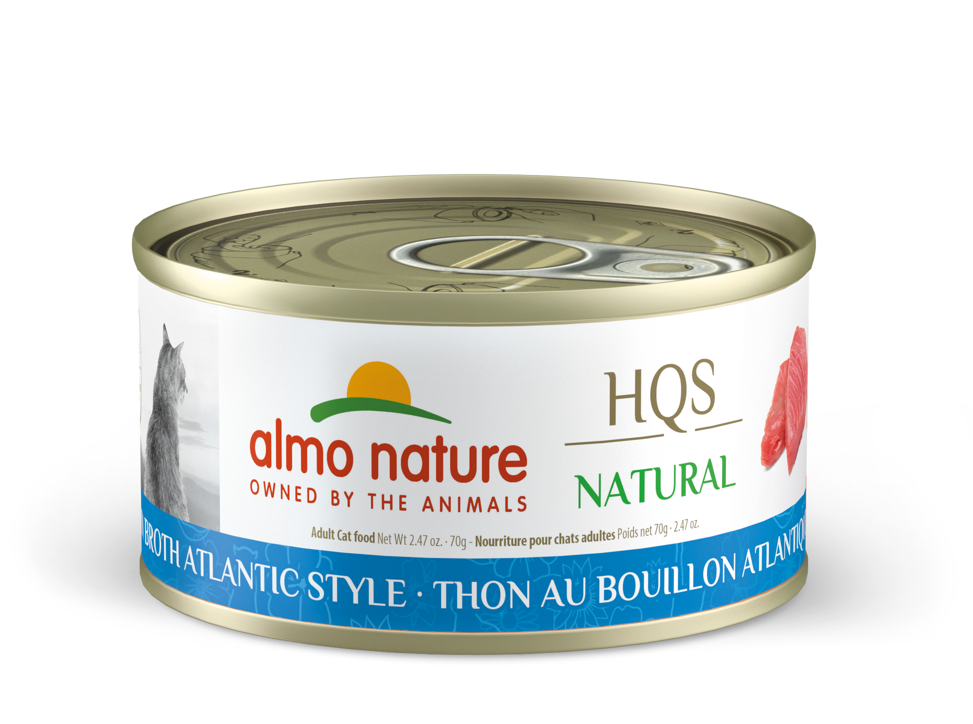 Almo Nature HQS Natural Atlantic Style Tuna in Broth Cat Can (70g) - Tail Blazers Etobicoke