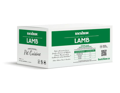 Back2Raw Dog Basic Lamb Recipe (12lb) - Tail Blazers Etobicoke