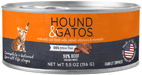 Hound &amp; Gatos Beef Cat Can (5.5oz) - Tail Blazers Etobicoke