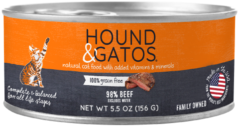 Hound & Gatos Beef Cat Can (5.5oz) - Tail Blazers Etobicoke