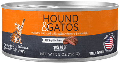 Hound & Gatos Beef Cat Can (5.5oz) - Tail Blazers Etobicoke