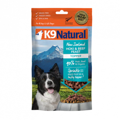 K9 NATURAL FD HOKI/BEEF TOPPER 100G - Tail Blazers Etobicoke