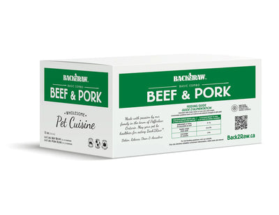 Back2Raw Dog Basic Beef & Pork Blend (12lb) - Tail Blazers Etobicoke