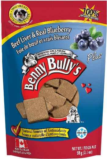 Benny Bully's Singles Beef Liver Plus Blueberry (58g) - Tail Blazers Etobicoke