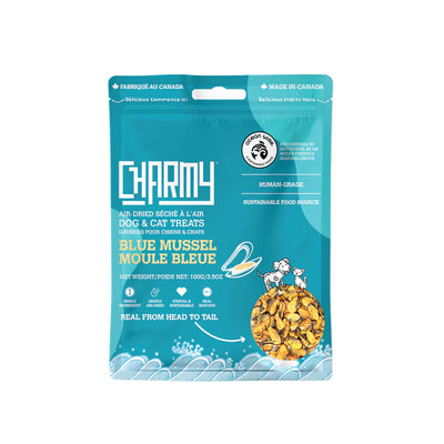 Charmy Pet Dehydrated Blue Mussels (100g) - Tail Blazers Etobicoke