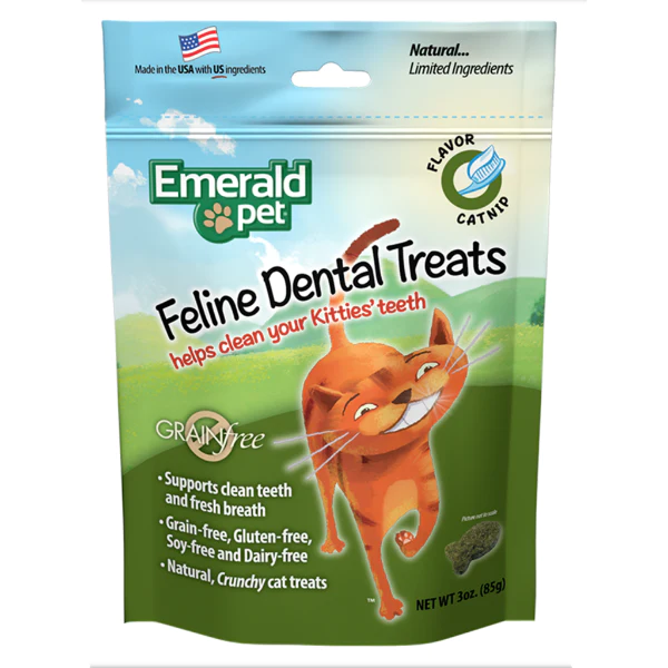 Emerald Pet Catnip Feline Dental Treat (3oz)