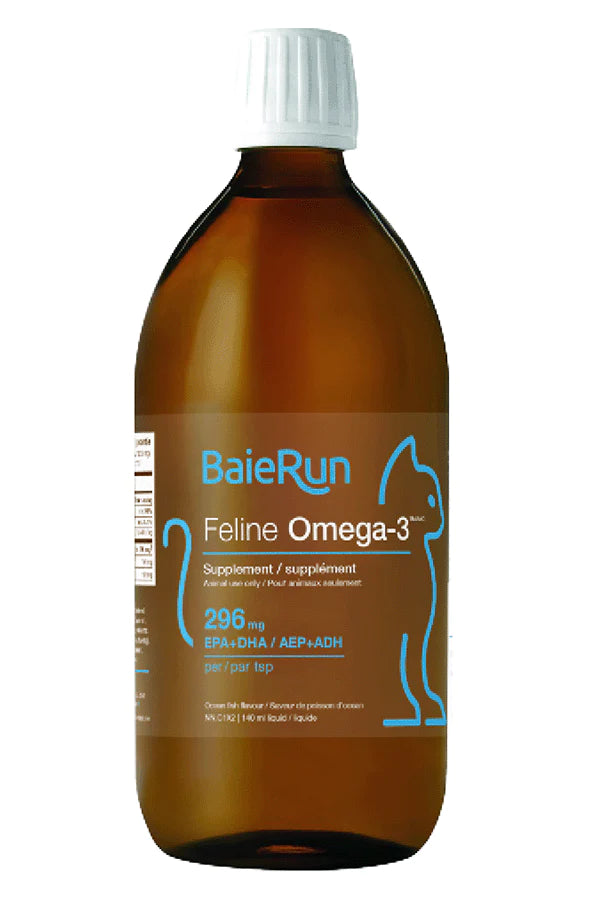 Baie Run Feline Omega-3 Fish Oil (140mL) - Tail Blazers Etobicoke
