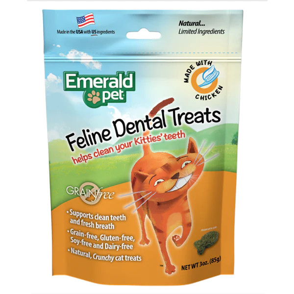 Emerald Pet Chicken Feline Dental Treat (3oz) - Tail Blazers Etobicoke