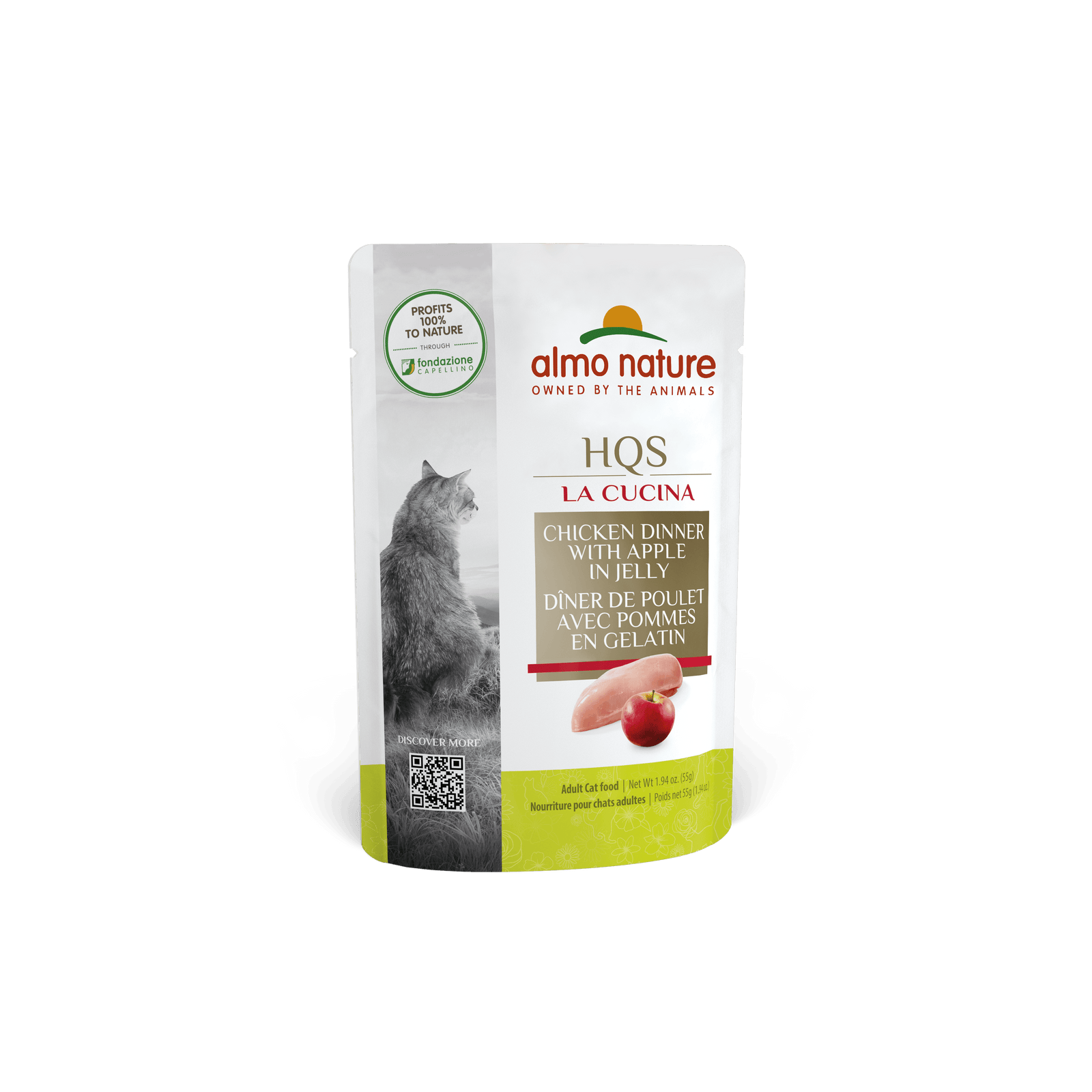 Almo Nature HQS La Cucina Chicken & Apple Cat Pouch (55g) - Tail Blazers Etobicoke