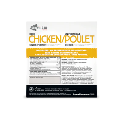 Iron Will Basic Chicken (6lb) - Tail Blazers Etobicoke