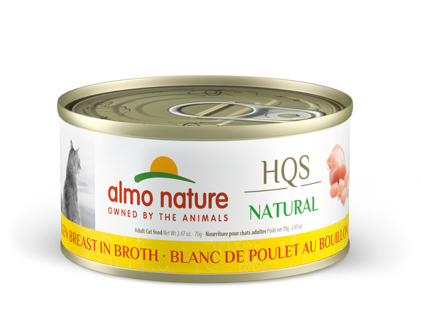 Almo Nature HQS Natural Chicken Breast in Broth Cat Can (70g)