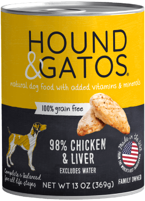 Hound & Gatos Chicken & Chicken Liver Dog Can (13oz) - Tail Blazers Etobicoke
