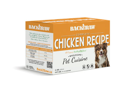 Back2Raw Dog Complete Chicken Recipe (4lb) - Tail Blazers Etobicoke