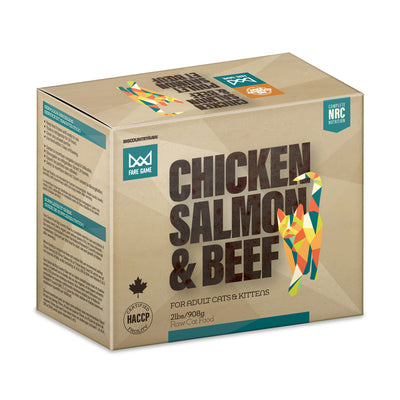 Big Country Raw Cat Fare Game Chicken Salmon & Beef (2lb) - Tail Blazers Etobicoke