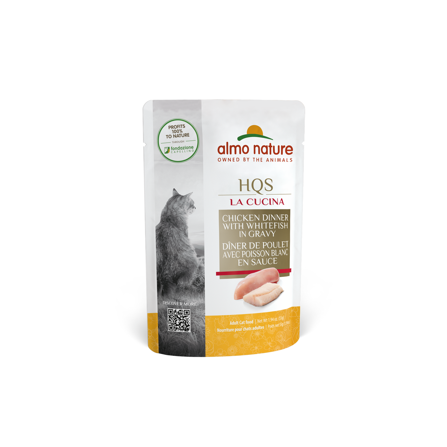 Almo Nature HQS La Cucina Chicken & Whitefish Cat Pouch (55g) - Tail Blazers Etobicoke