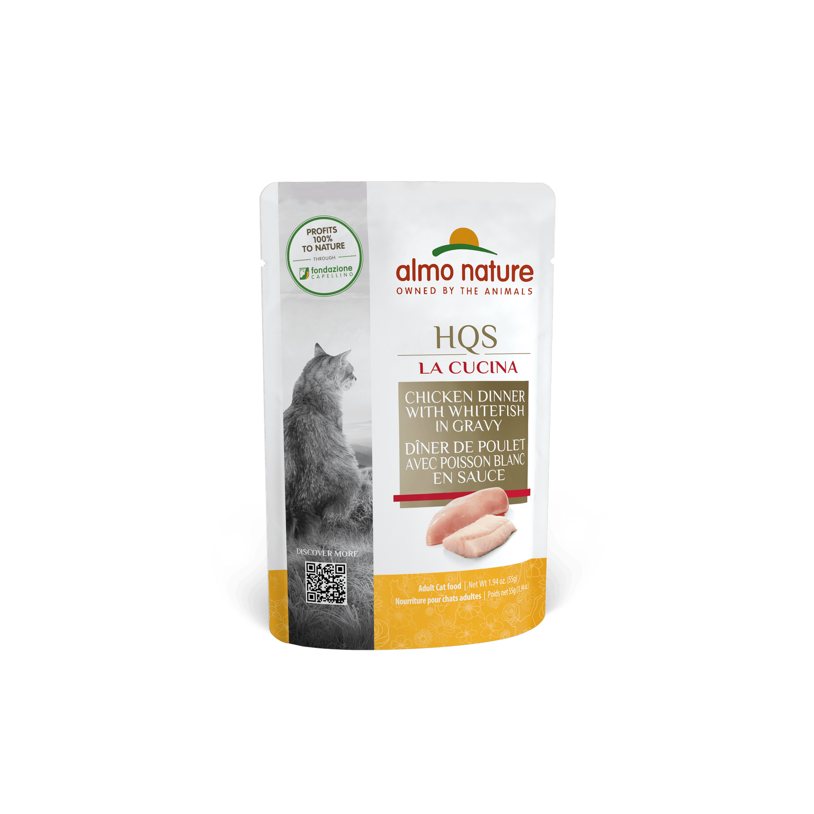 Almo Nature HQS La Cucina Chicken & Whitefish Cat Pouch (55g) - Tail Blazers Etobicoke