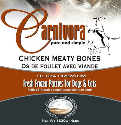 Carnivora Chicken Meaty Bones (4lb) - Tail Blazers Etobicoke