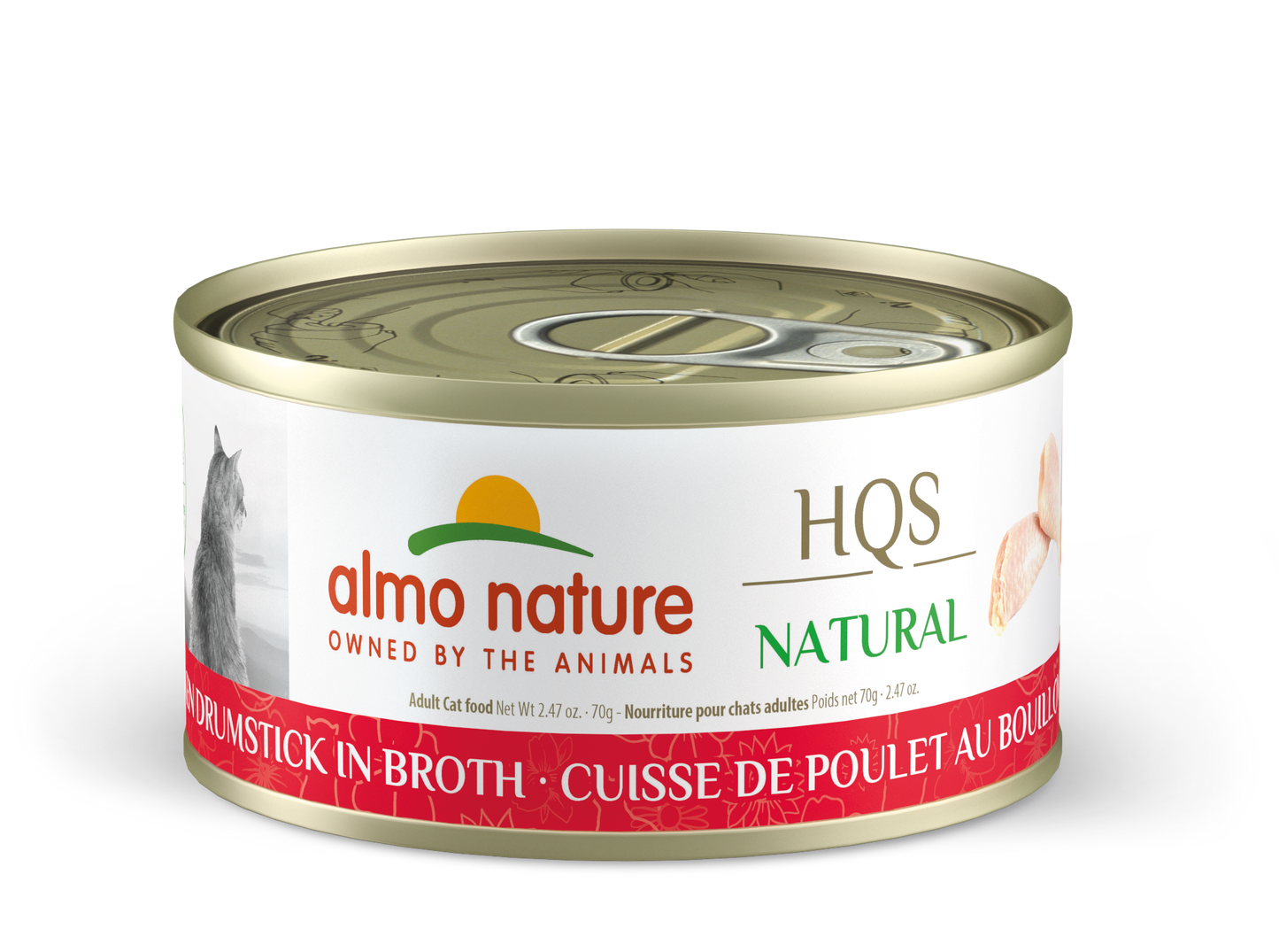 Almo Nature HQS Natural Chicken Drumstick in Broth Cat Can (70g) - Tail Blazers Etobicoke