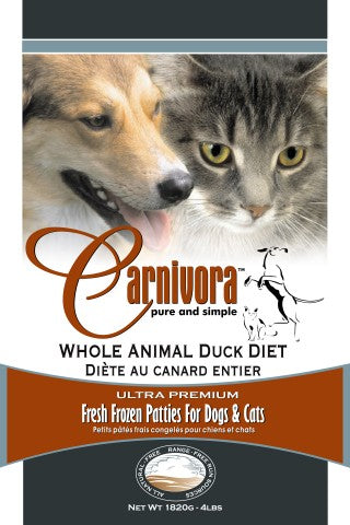 Carnivora Duck Diet Patties (4lb) - Tail Blazers Etobicoke
