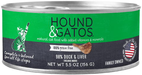 Hound & Gatos Duck & Duck Liver Cat Can (5.5oz) - Tail Blazers Etobicoke