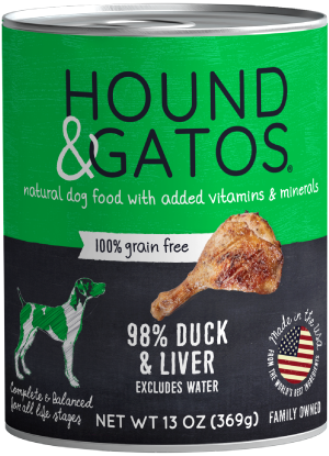 Hound & Gatos Duck & Duck Liver Dog Can (13oz) - Tail Blazers Etobicoke