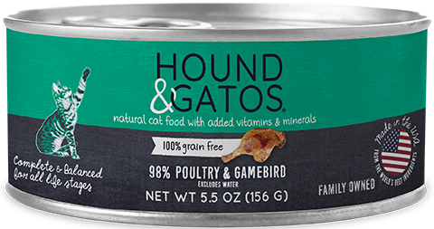 Hound & Gatos Poultry & Gamebird Cat Can (5.5oz) - Tail Blazers Etobicoke