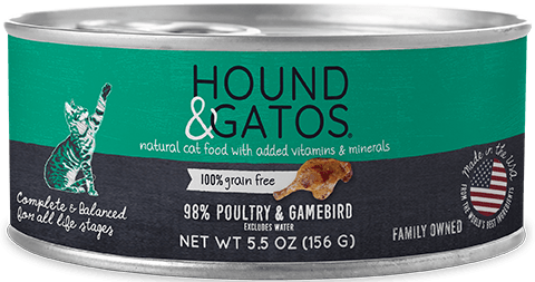 Hound &amp; Gatos Poultry &amp; Gamebird Cat Can (5.5oz) - Tail Blazers Etobicoke