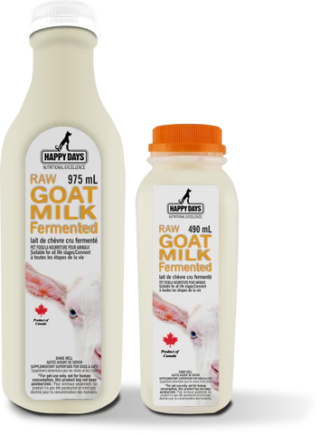 Happy Days Raw Fermented Goat Milk (490mL) - Tail Blazers Etobicoke