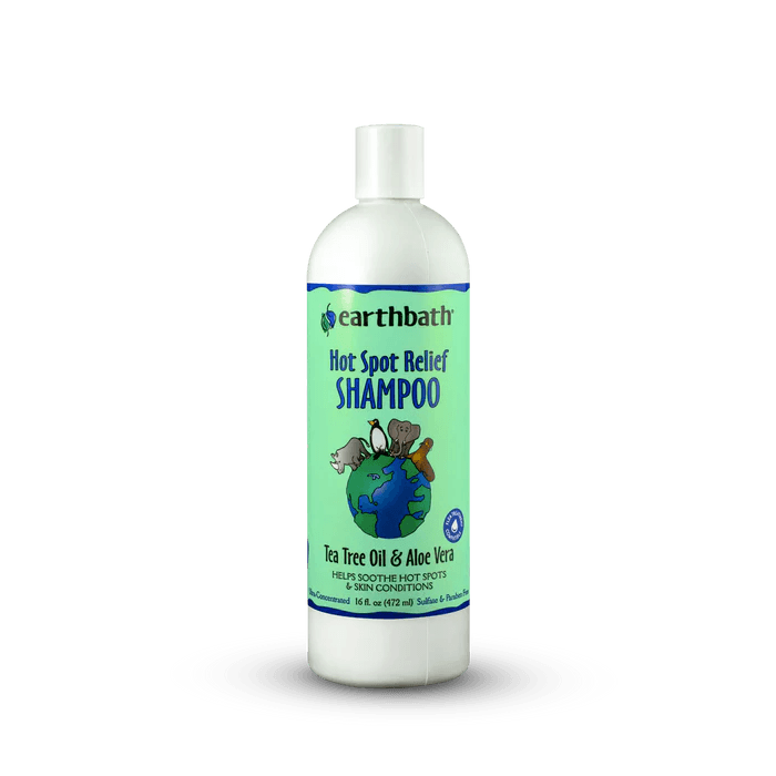 Earth Bath Hot Spot Relief Shampoo with Tea Tree &amp; Aloe (16oz) - Tail Blazers Etobicoke