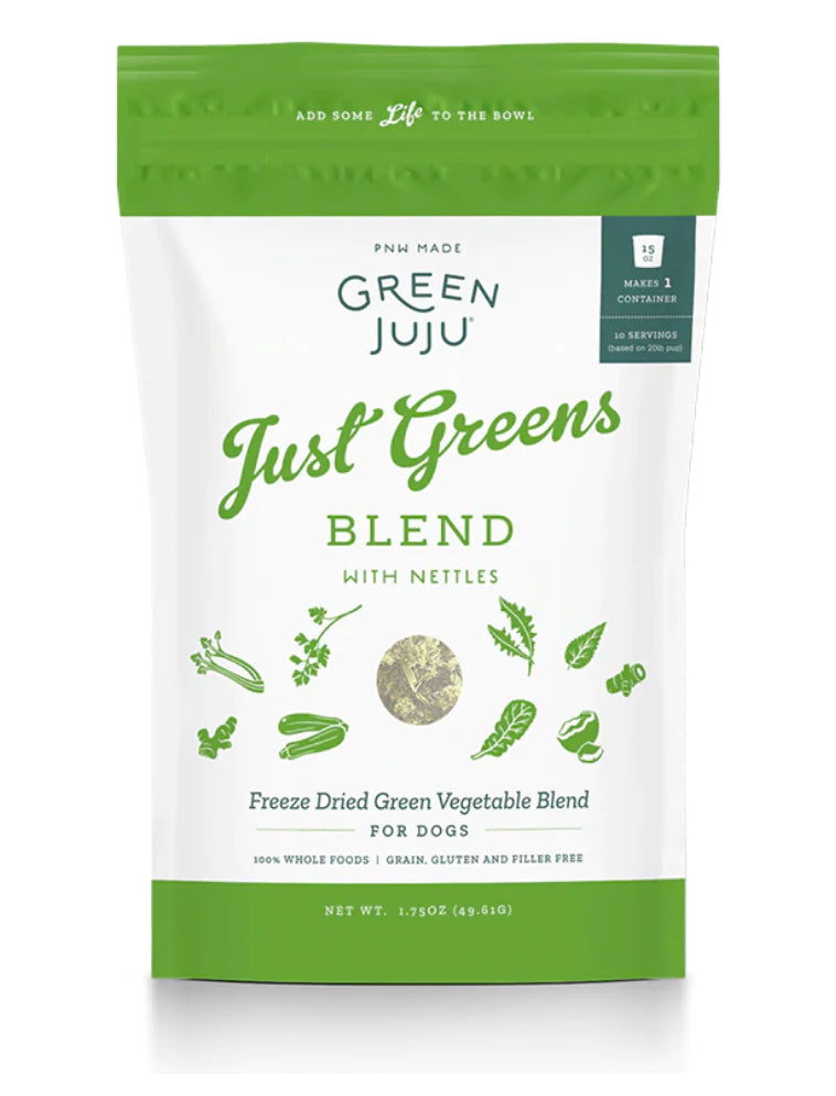 Green Juju Freeze-Dried Just Greens Blend with Nettles (1.75oz) - Tail Blazers Etobicoke