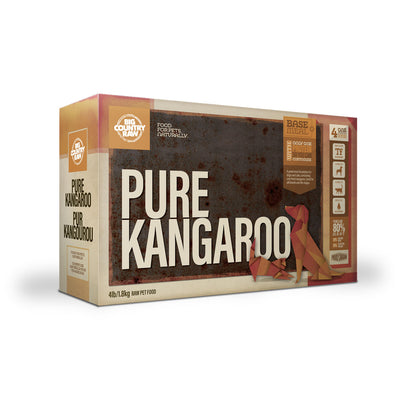 Big Country Raw Dog Pure Kangaroo Carton (4lb) - Tail Blazers Etobicoke