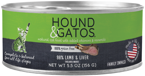 Hound & Gatos Lamb & Lamb Liver Cat Can (5.5oz)