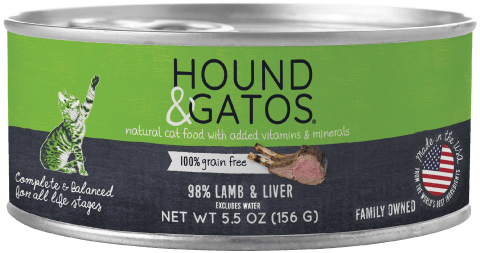 Hound & Gatos Lamb & Lamb Liver Cat Can (5.5oz) - Tail Blazers Etobicoke