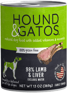 Hound & Gatos Lamb & Lamb Liver Dog Can (13oz) - Tail Blazers Etobicoke
