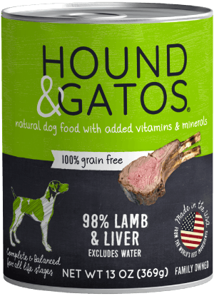 Hound &amp; Gatos Lamb &amp; Lamb Liver Dog Can (13oz) - Tail Blazers Etobicoke