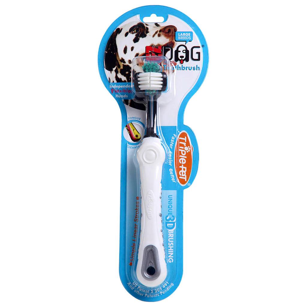 Enviro Pet Large Triple Brush Dog Toothbrush - Tail Blazers Etobicoke