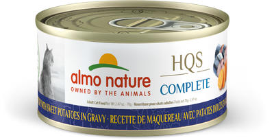 Almo Nature HQS Complete Mackerel & Sweet Potato Cat Can (70g) - Tail Blazers Etobicoke