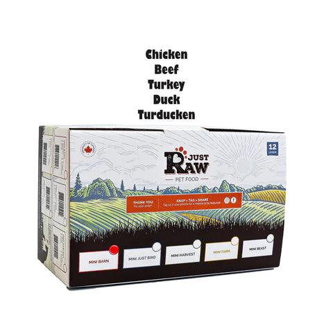 Just Raw Mini Barn Combo (12lb) - Tail Blazers Etobicoke